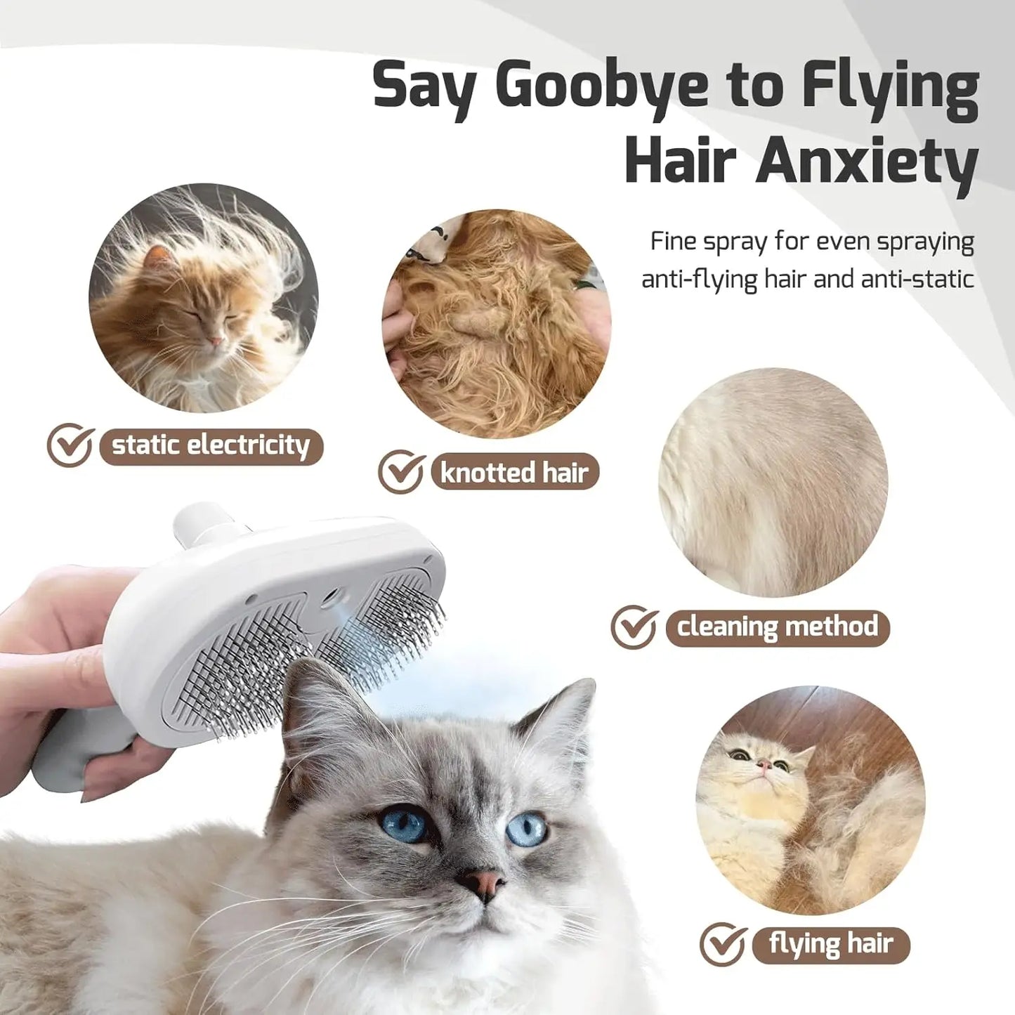 Pet Grooming Spray Comb