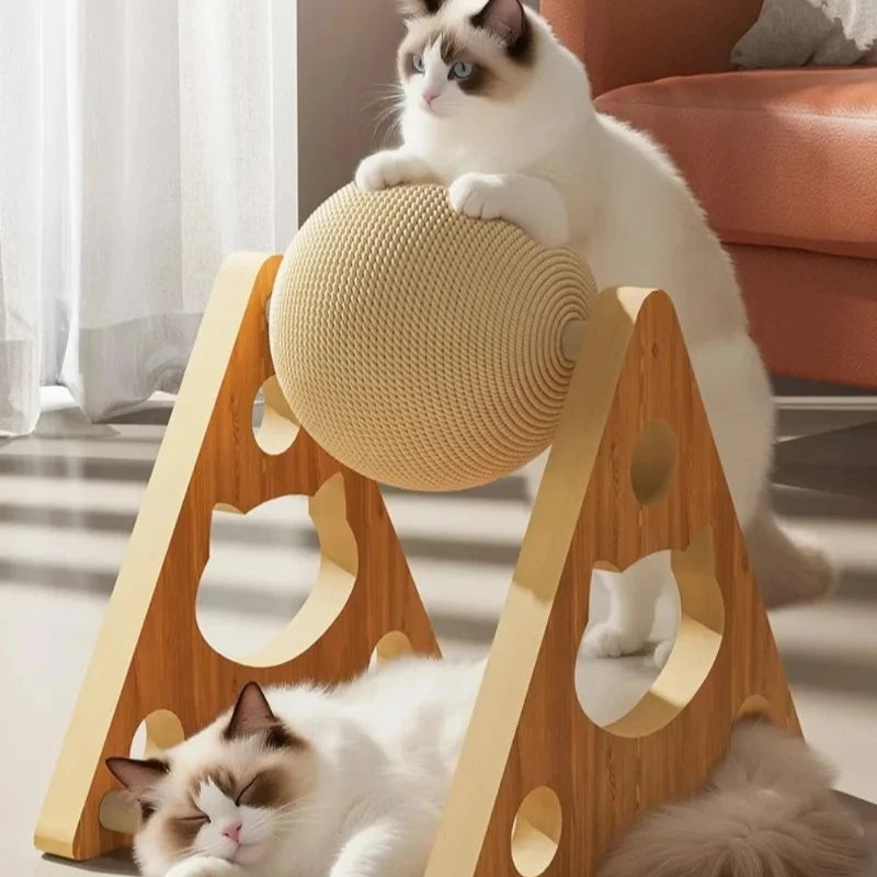 Sisal Rope Cat Scratching Ball Toy