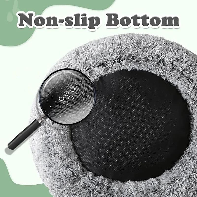 70cm Round Dog Bed Non-Shedding and Machine Washable Suitable for Medium and Large Pets Comfortable and Warm Dog Bed in Winter