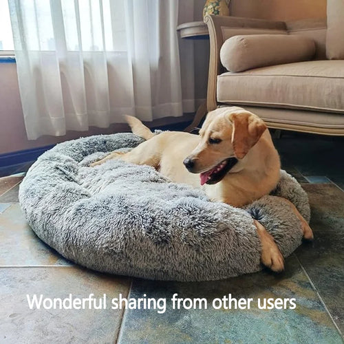 70cm Round Dog Bed Non-Shedding and Machine Washable Suitable for Medium and Large Pets Comfortable and Warm Dog Bed in Winter