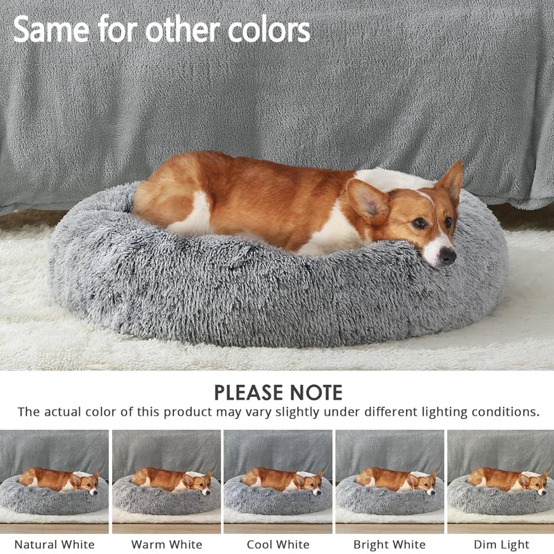 70cm Round Dog Bed Non-Shedding and Machine Washable Suitable for Medium and Large Pets Comfortable and Warm Dog Bed in Winter