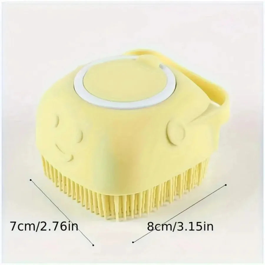 Pet Shampoo Dispenser Bath Brush