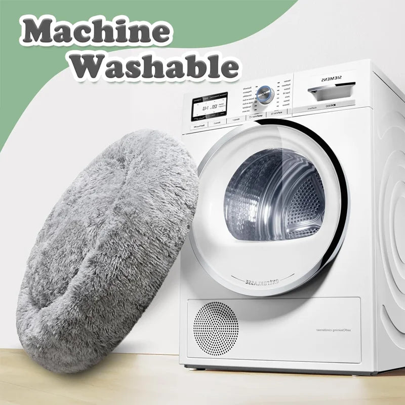 70cm Round Dog Bed Non-Shedding and Machine Washable Suitable for Medium and Large Pets Comfortable and Warm Dog Bed in Winter