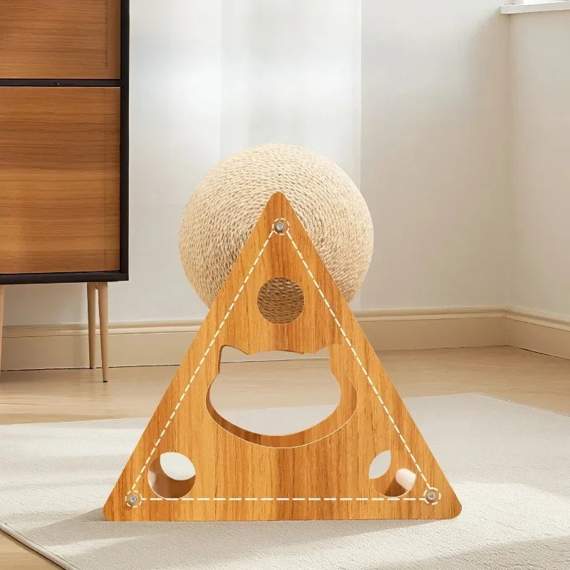 Sisal Rope Cat Scratching Ball Toy